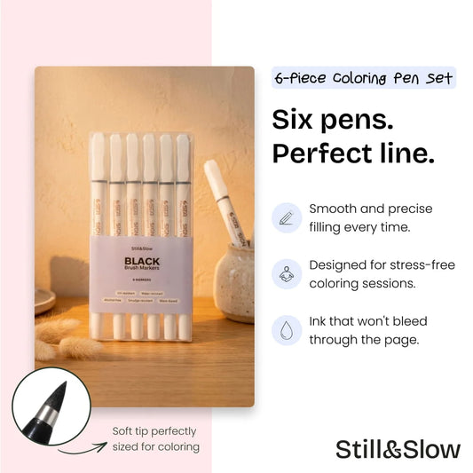 6-Piece Coloring Pen Set