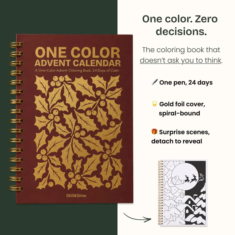 One Color Coloring Book - Advent Calendar - Limited Edition