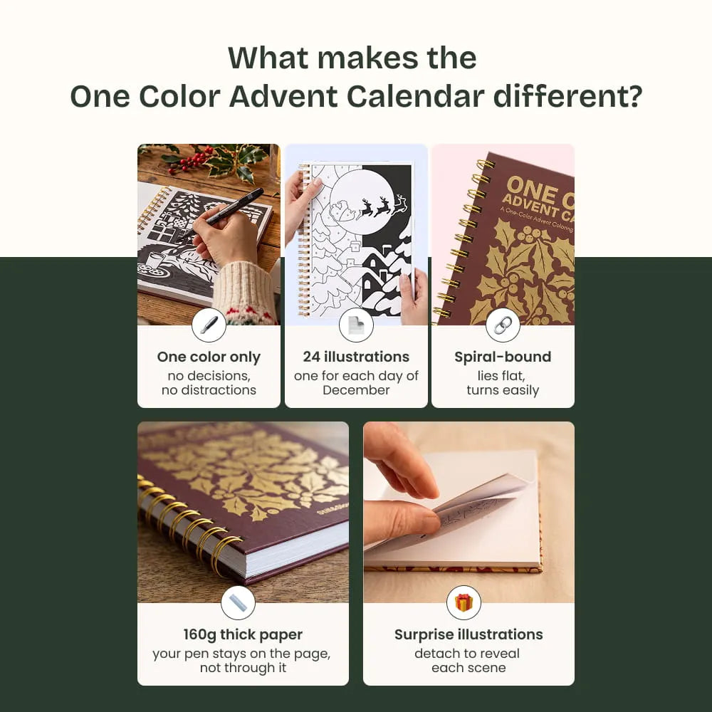 One Color Coloring Book - Advent Calendar - Limited Edition