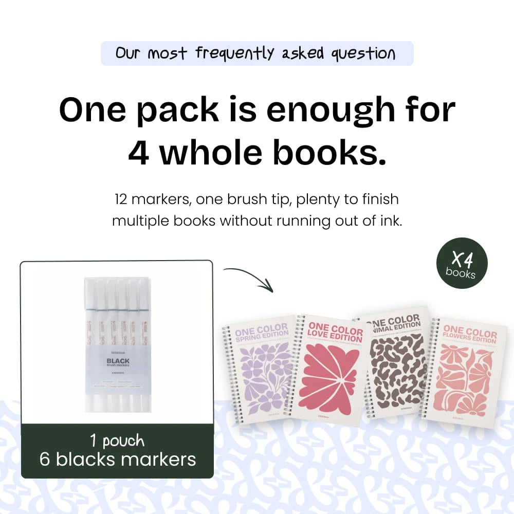 6-Piece Coloring Pen Set