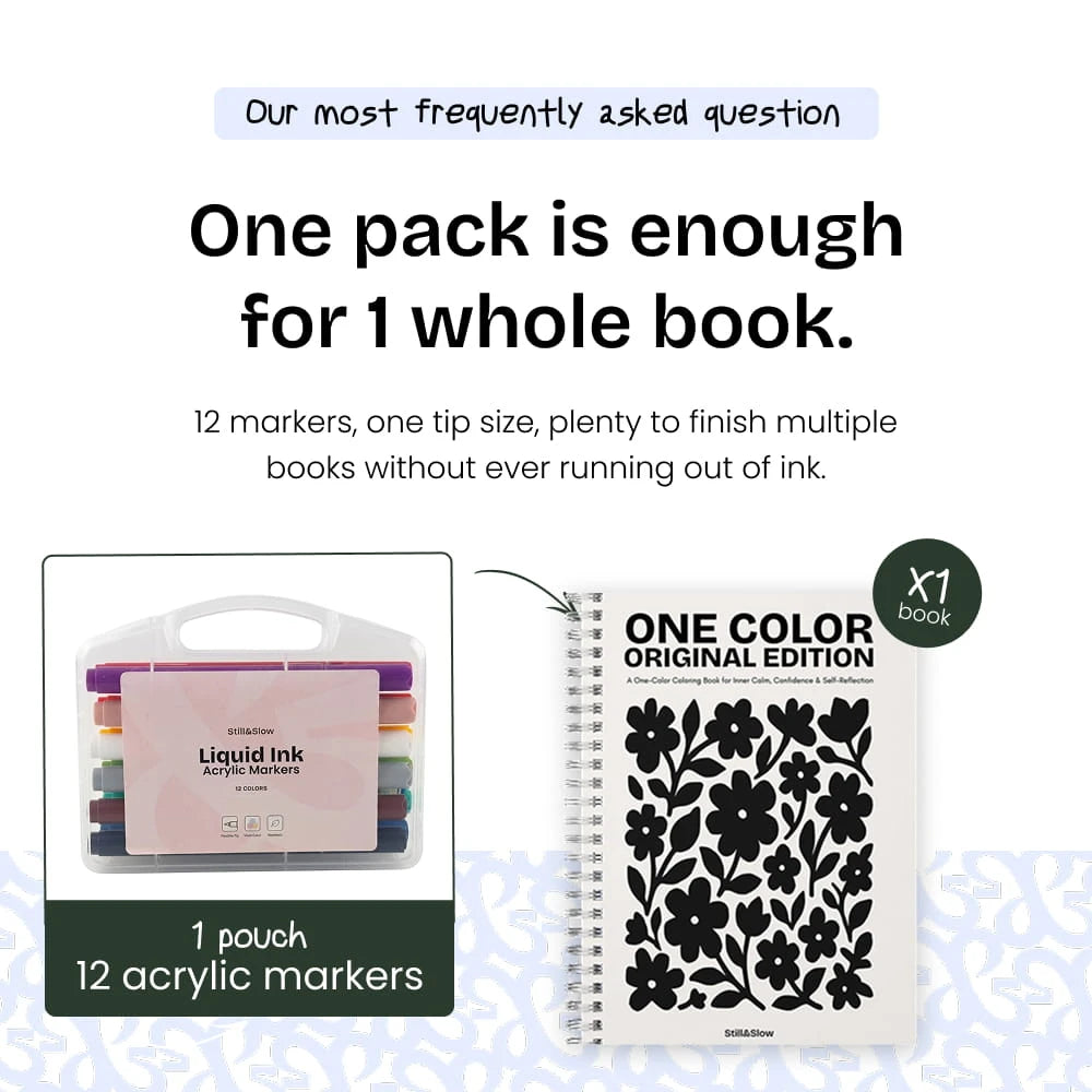 12 Acrylic Colored Markers – Carry Case