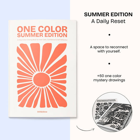 One Color Coloring Book - Summer Edition